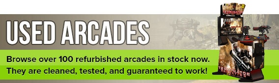 Used Arcades - Browse over 100 refurbished arcades in stock now. They are cleaned, tested, and guaranteed to work!